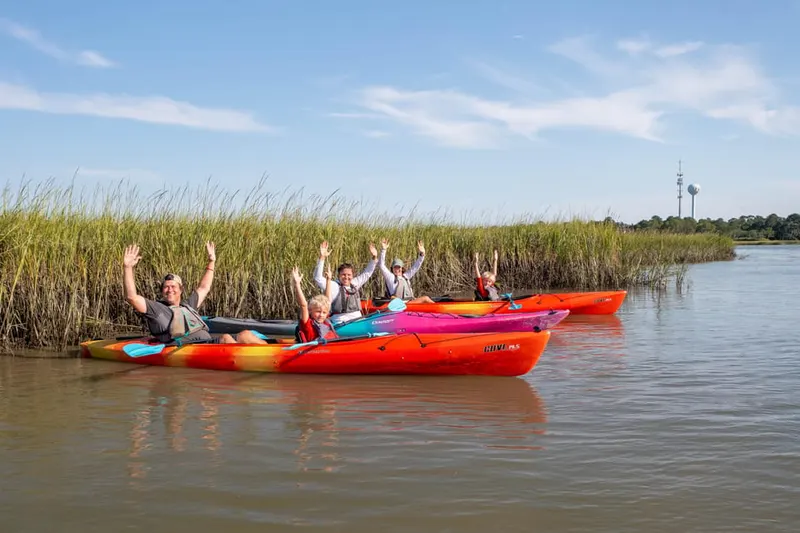 Charleston: Folly River Sunset Kayak Dolphin Safari